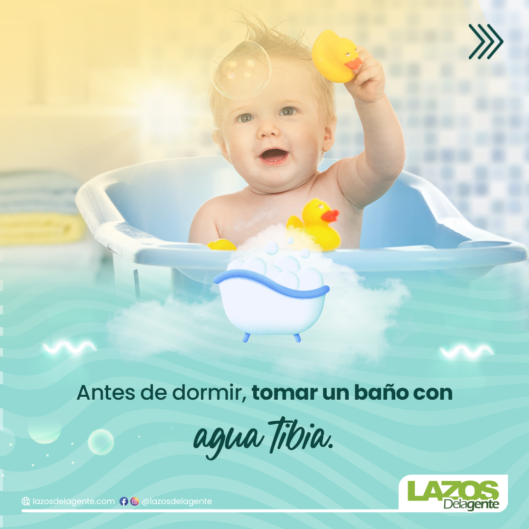 Antes de dormir, tomar un baño con agua tibia puede servir